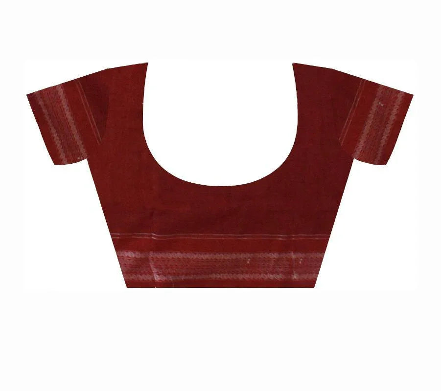 Latest Design Dancing Doll print pure cotton Sambalpuri Saree With Blouse piece - Koshali Arts & Crafts Enterprise