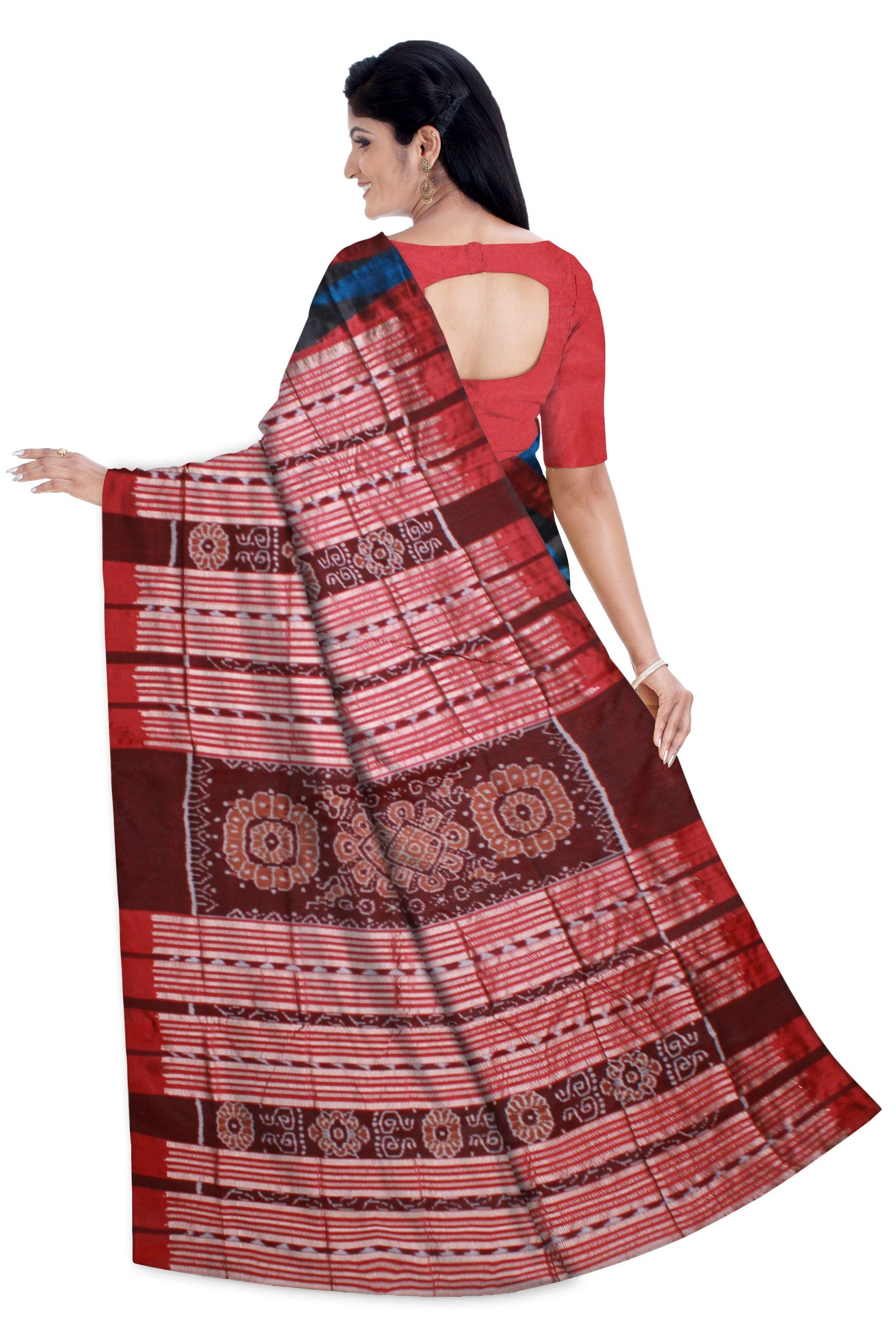 Kargil Pata Saree in Black Color - Koshali Arts & Crafts Enterprise