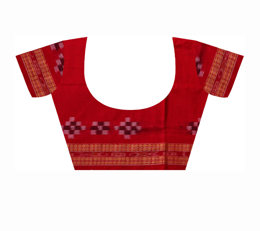 3D combination of border with full body terracotta work in Green and Red color. - Koshali Arts & Crafts Enterprise