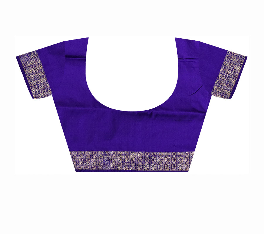 Silver and Purple Padma pata saree, versatile for all occasions. - Koshali Arts & Crafts Enterprise