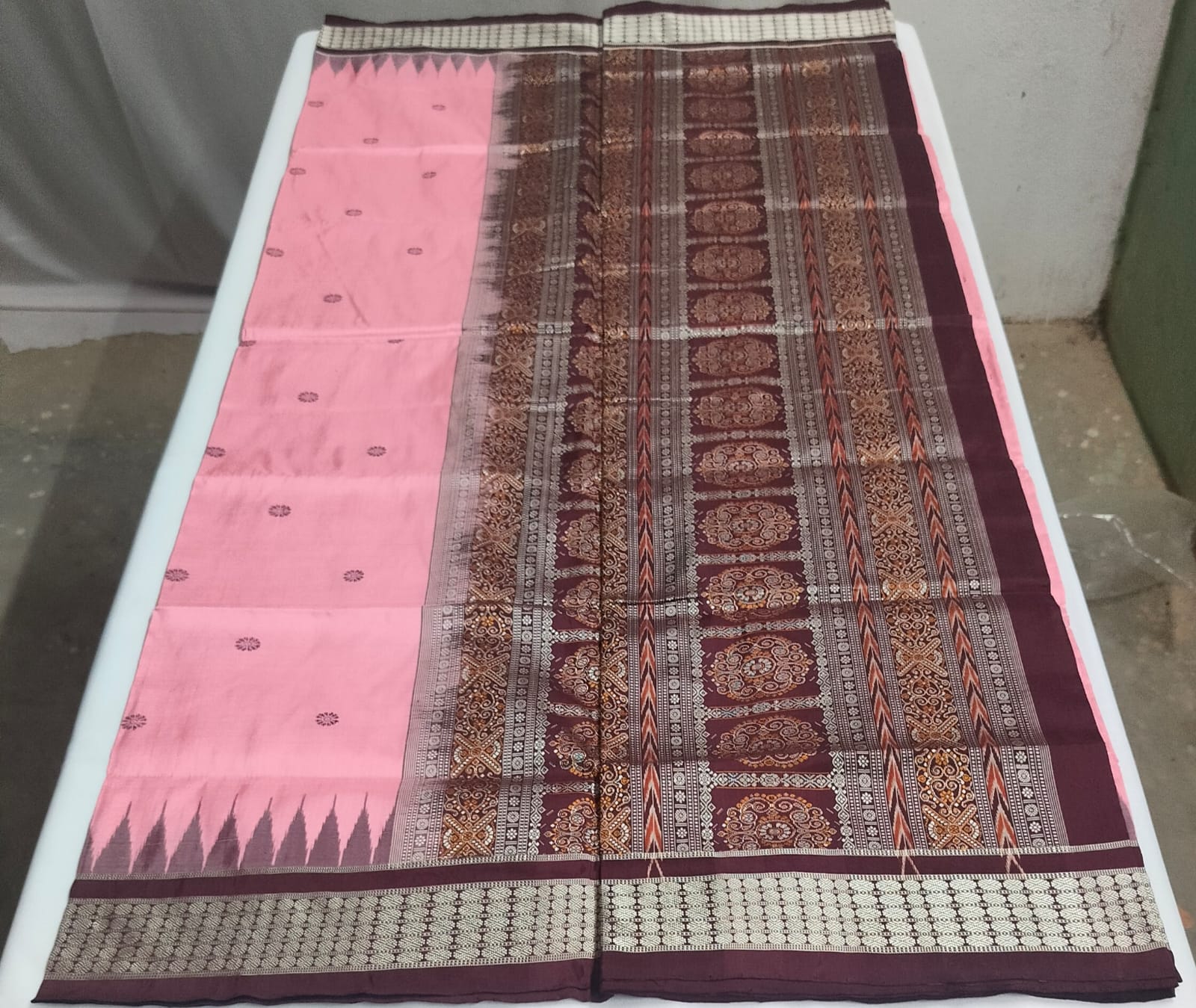 PINK PURE PATA SAREE