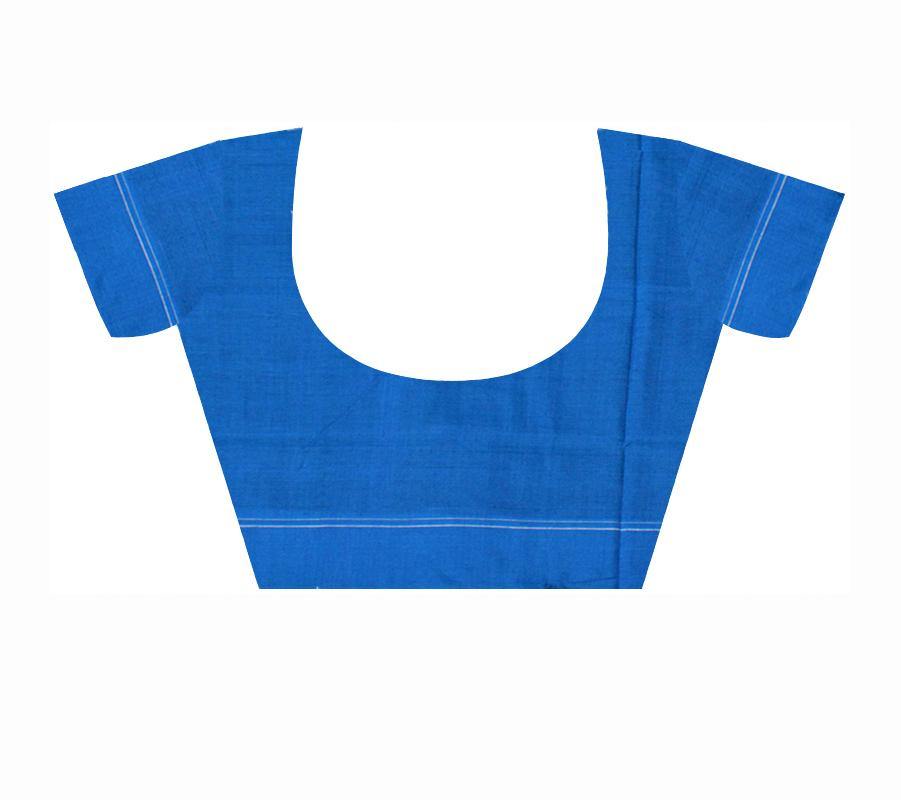 Black Color Temple print Cotton Saree with Blouse piece. - Koshali Arts & Crafts Enterprise