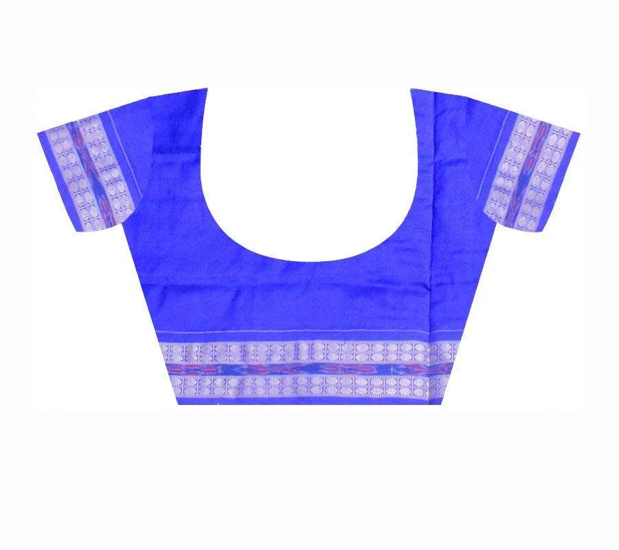 Sambalpuri Green and Blue Pata saree in small doll or Aadibasi,tree parten with blouse piece. - Koshali Arts & Crafts Enterprise