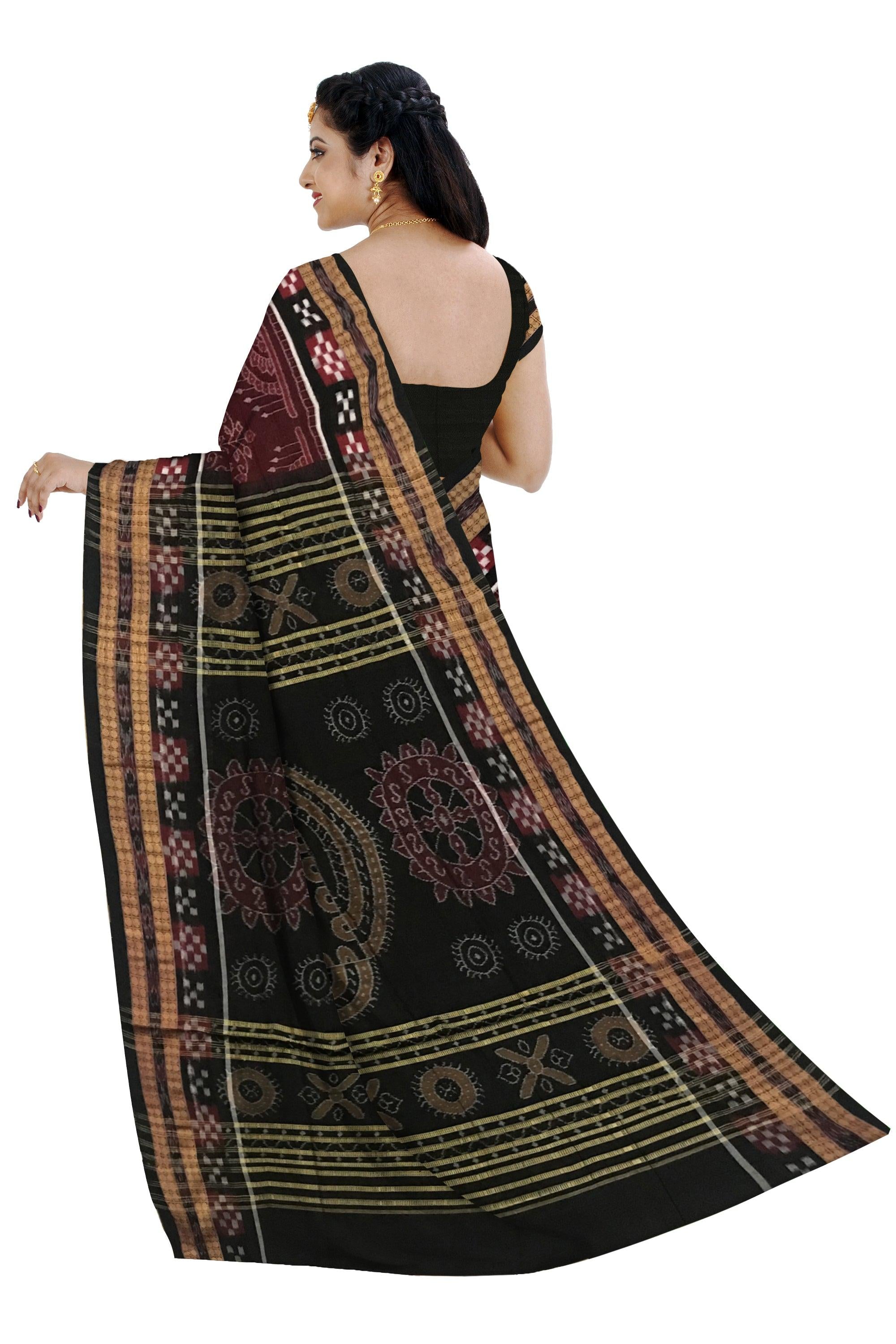 LATEST SAMBALPURI DHADI PASAPALI COTTON SAREE IS DESIGN LIKE LION, DEER AND ELEPHANT PATTERN. AVAILABLE WITH BLOUS EPIECE. - Koshali Arts & Crafts Enterprise