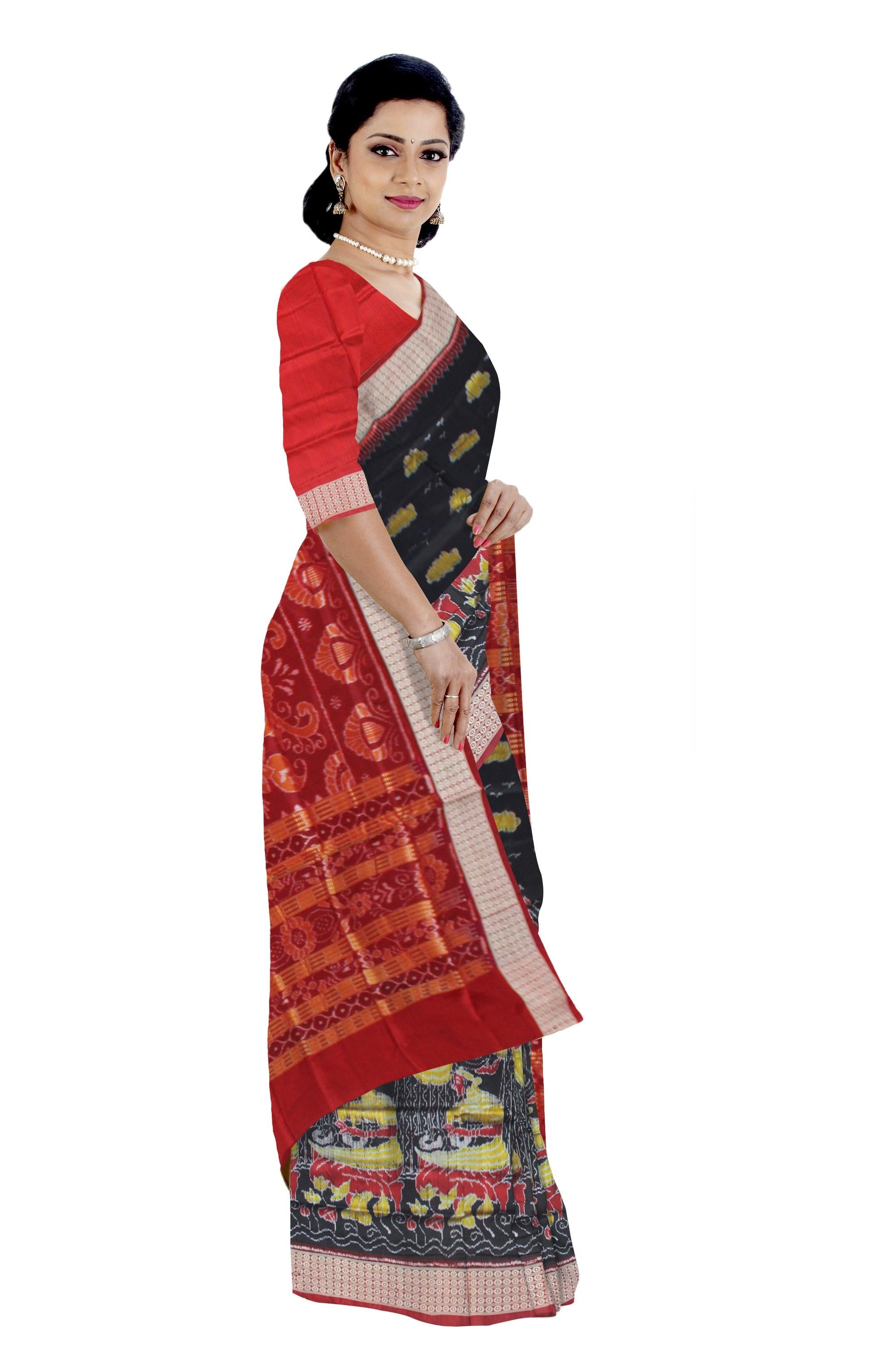LATEST NEW COLLECTION MUSICAL INSTRUMENT PURE SILK SAREE IS 3D COLOR BASE, WITH BLOUSE PIECE. - Koshali Arts & Crafts Enterprise