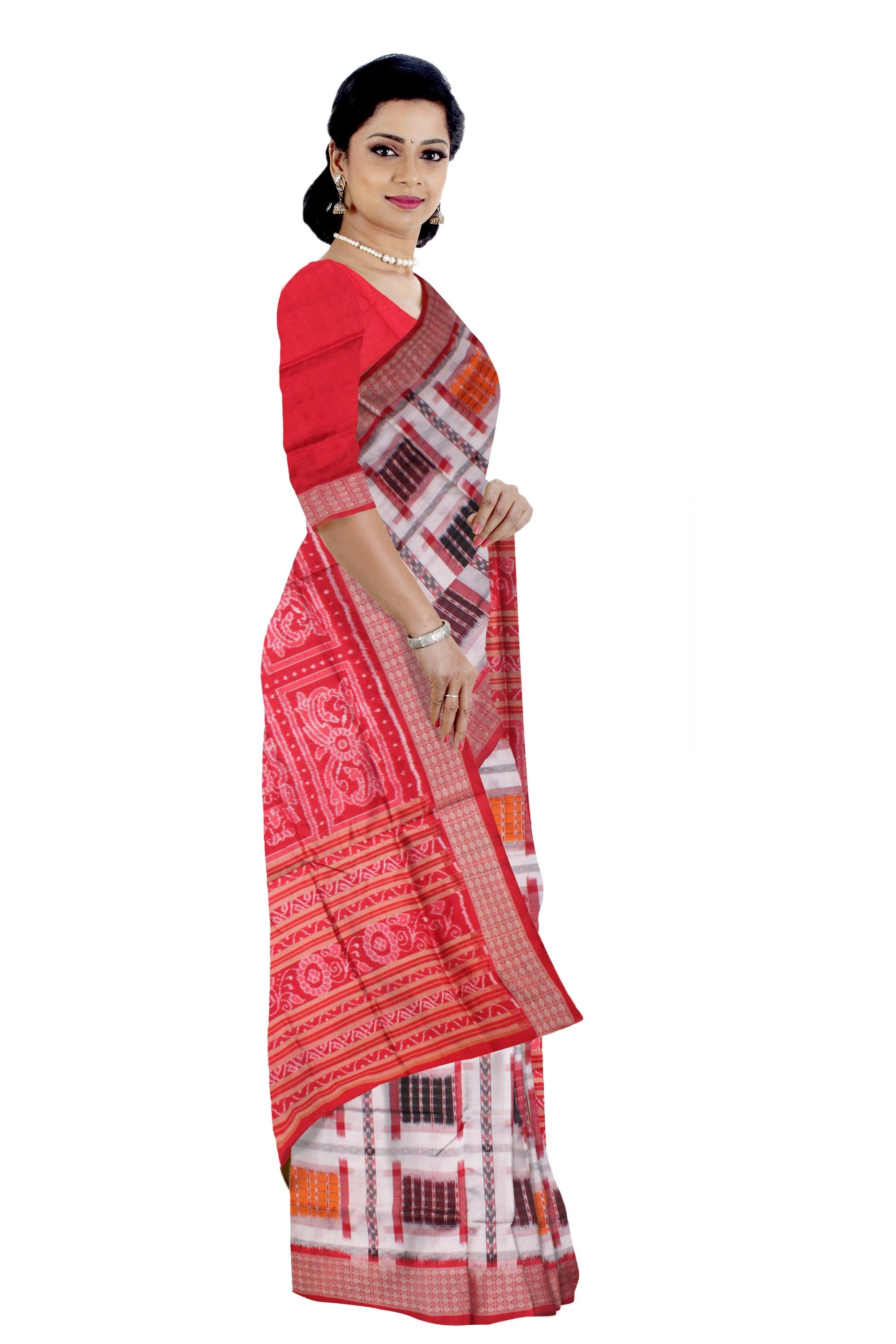 NEW COLLECTION MULTI COLOR PURE SILK SAREE, WITH BLOUSE PIECE. - Koshali Arts & Crafts Enterprise