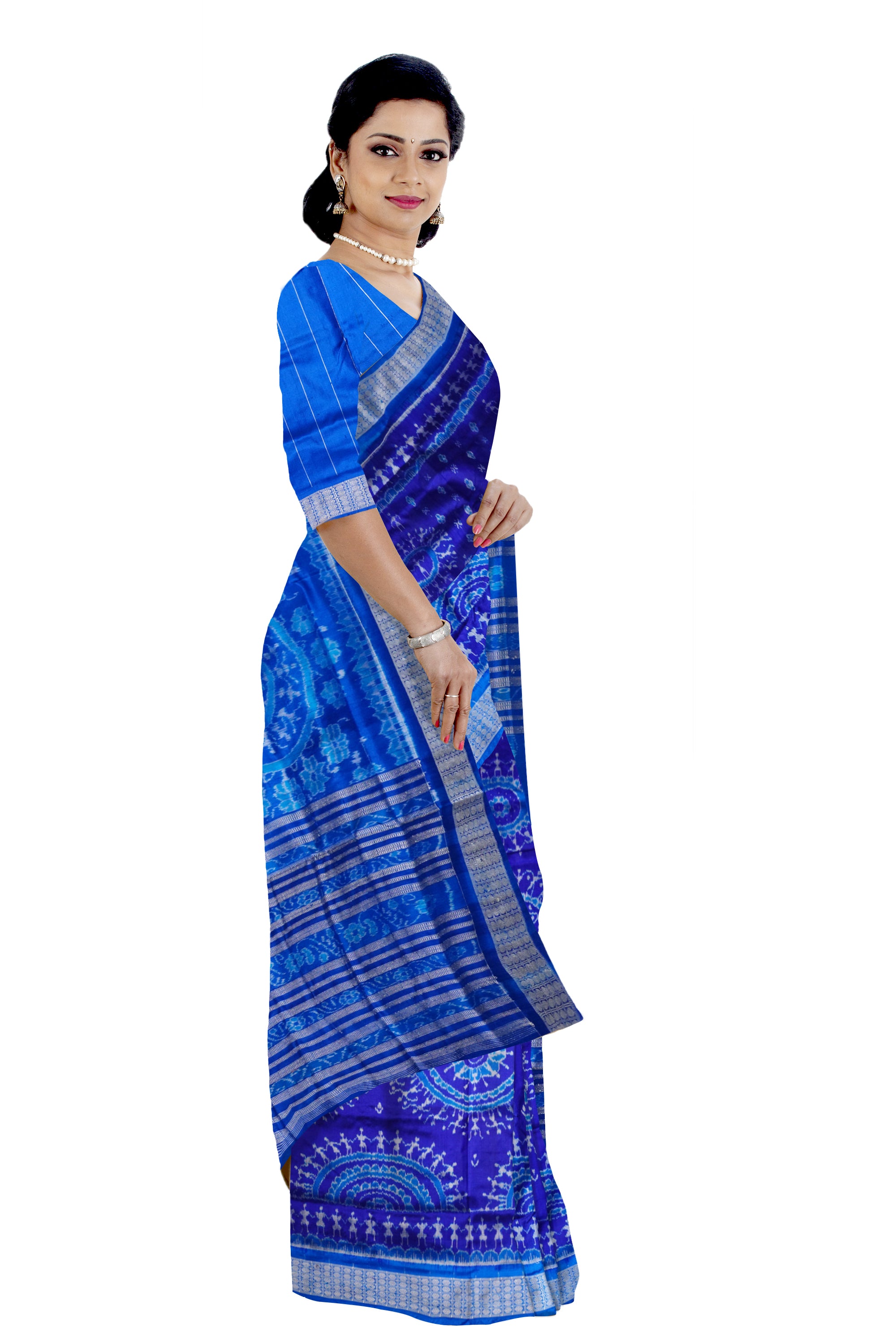 Handloom Sambalpuri ikat silk saree. - Koshali Arts & Crafts Enterprise