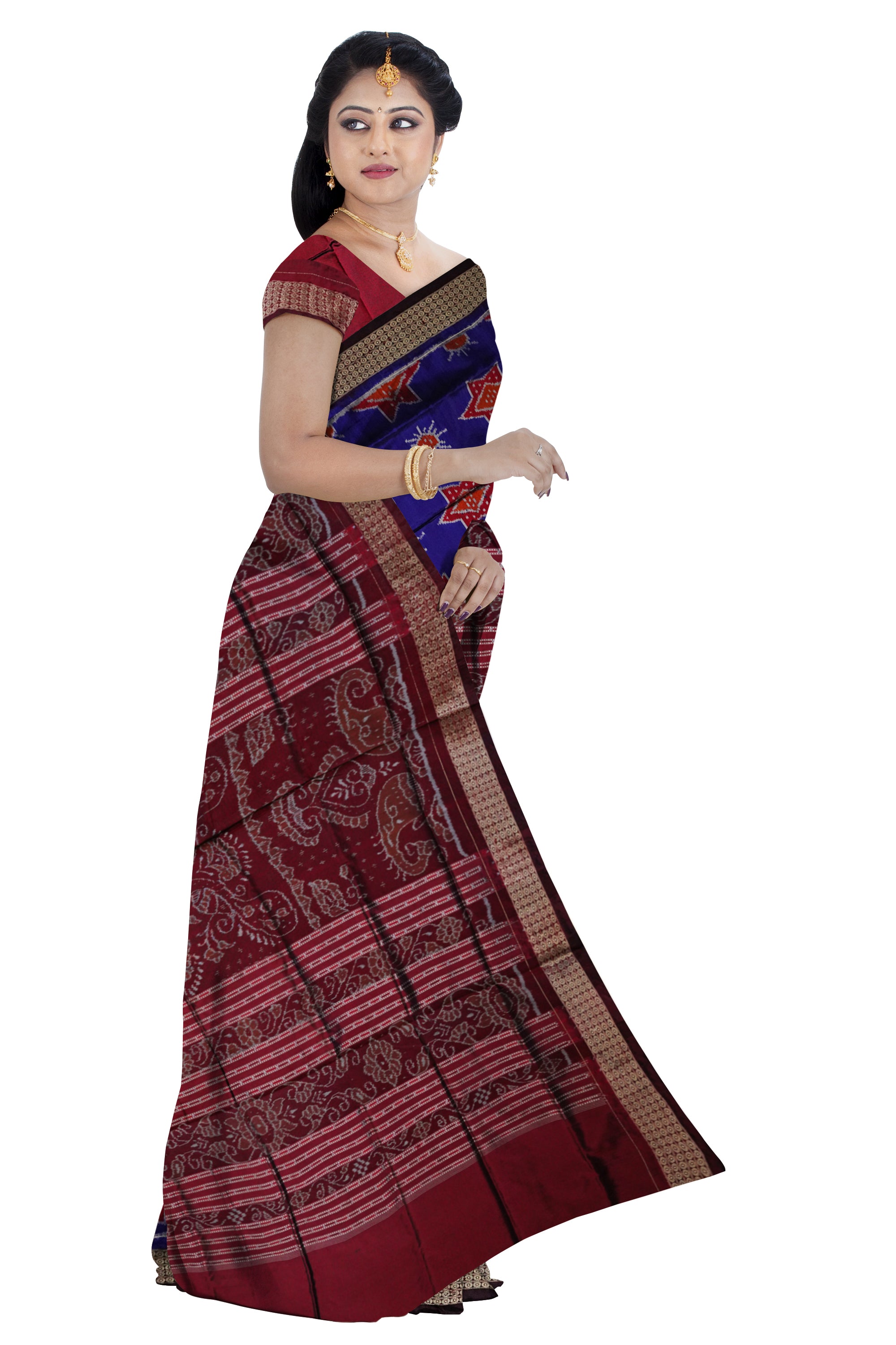 Latest collection star with sun pattern pata saree. - Koshali Arts & Crafts Enterprise