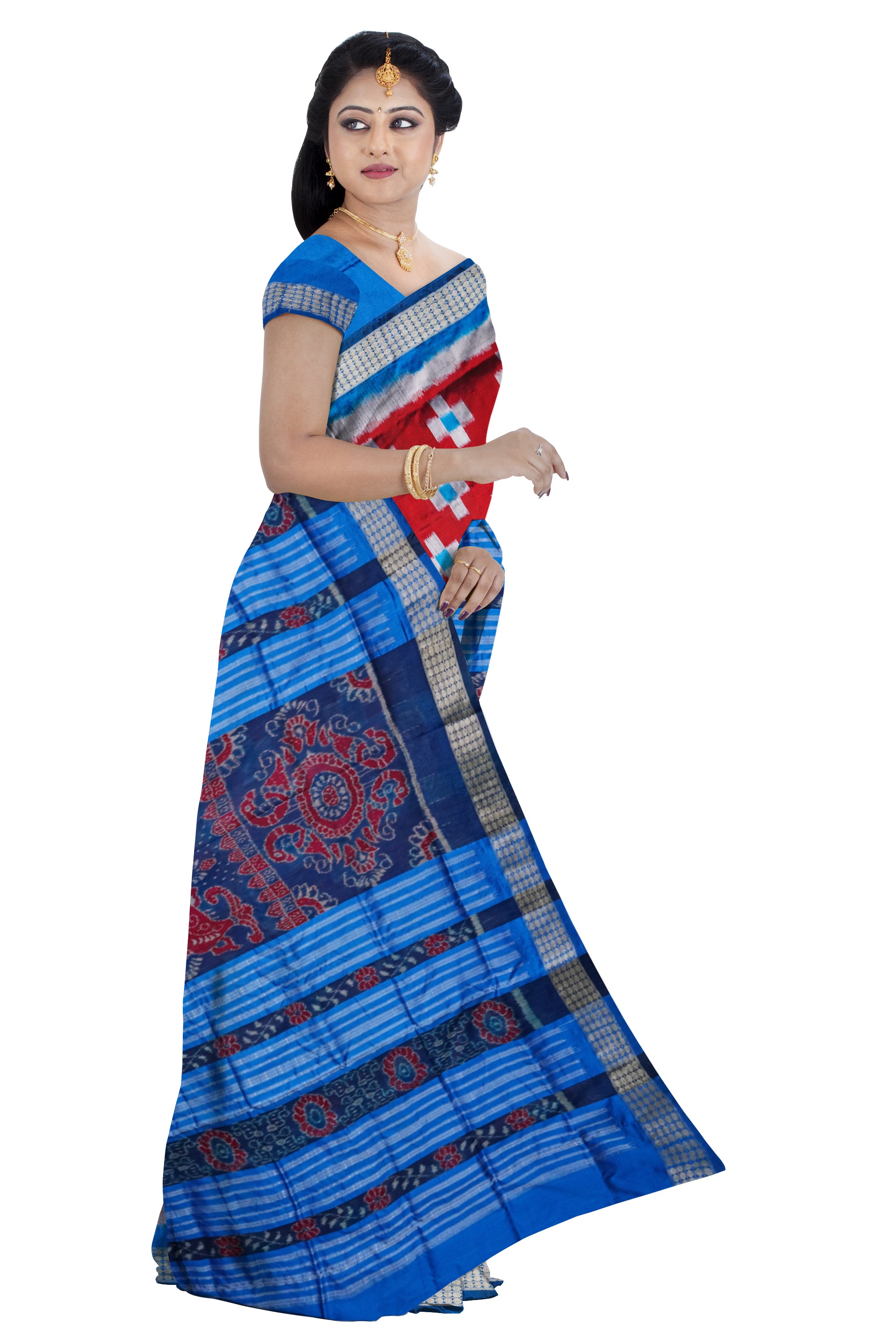 Tara pattern pasapali mix pata saree. - Koshali Arts & Crafts Enterprise