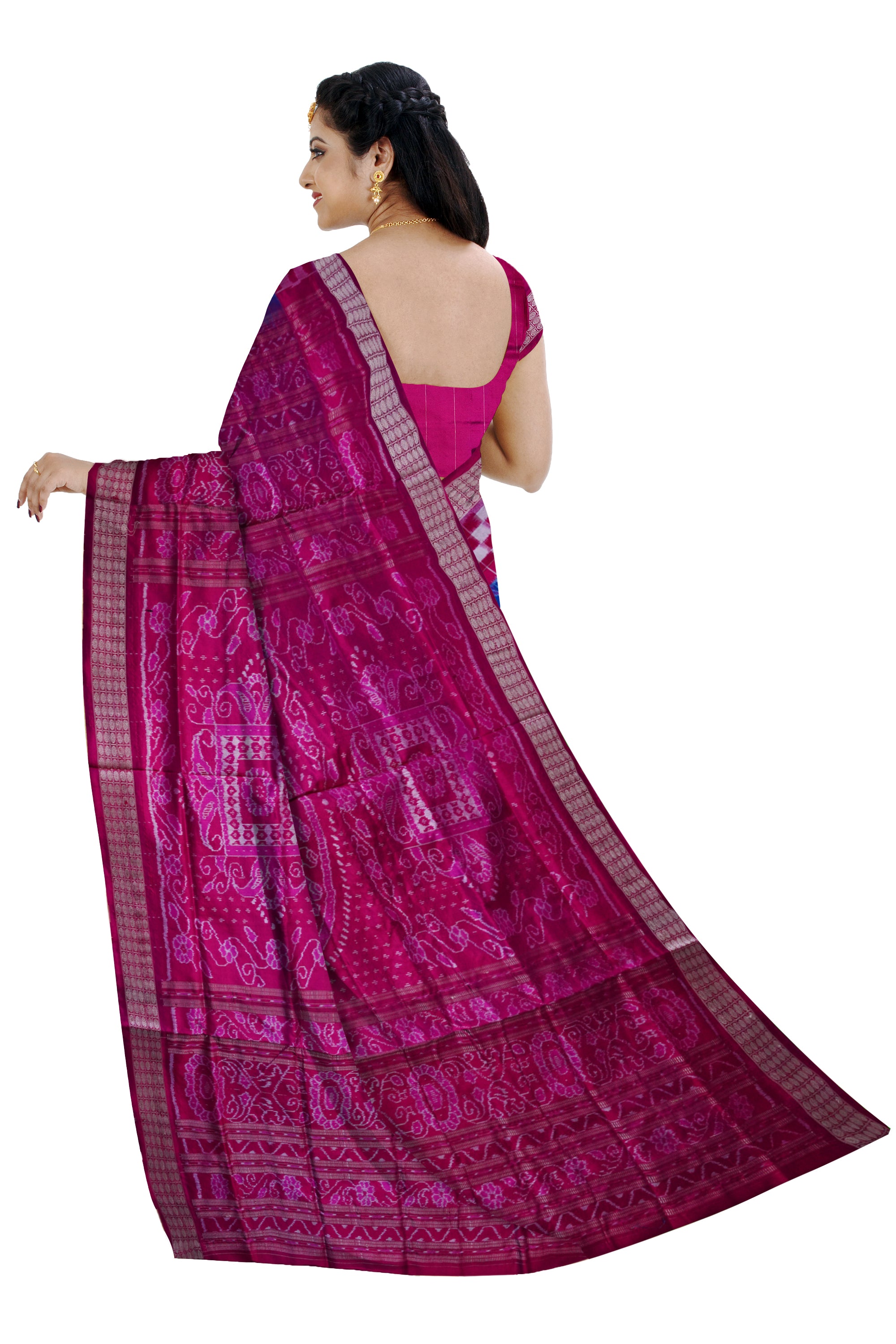 Nartaki with Pasapali pattern pure silk saree. - Koshali Arts & Crafts Enterprise