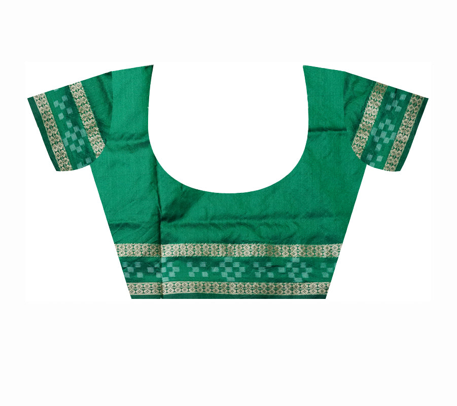 Maroon and green combination dhadi sapta pata saree. - Koshali Arts & Crafts Enterprise