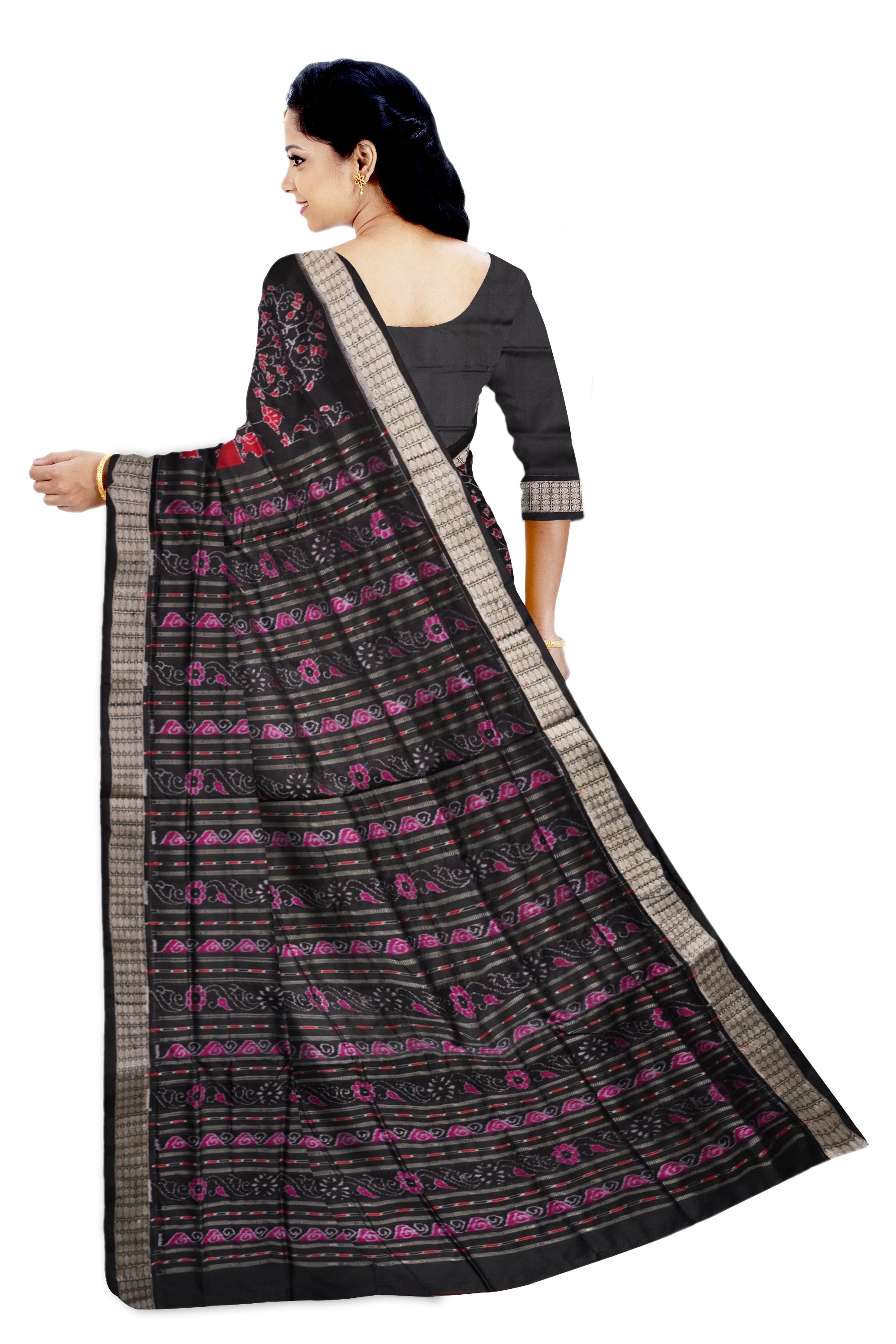 Latest traditional tree with elephant design pata saree. - Koshali Arts & Crafts Enterprise