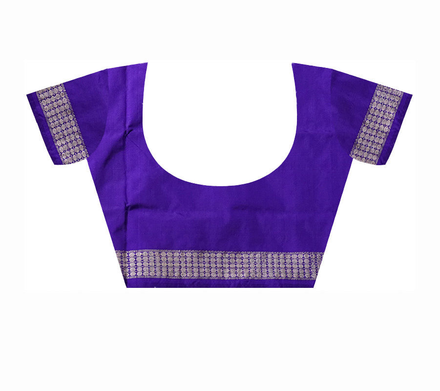 Big pattern pasapali sambalpuri pata saree with Purple and pink color . - Koshali Arts & Crafts Enterprise