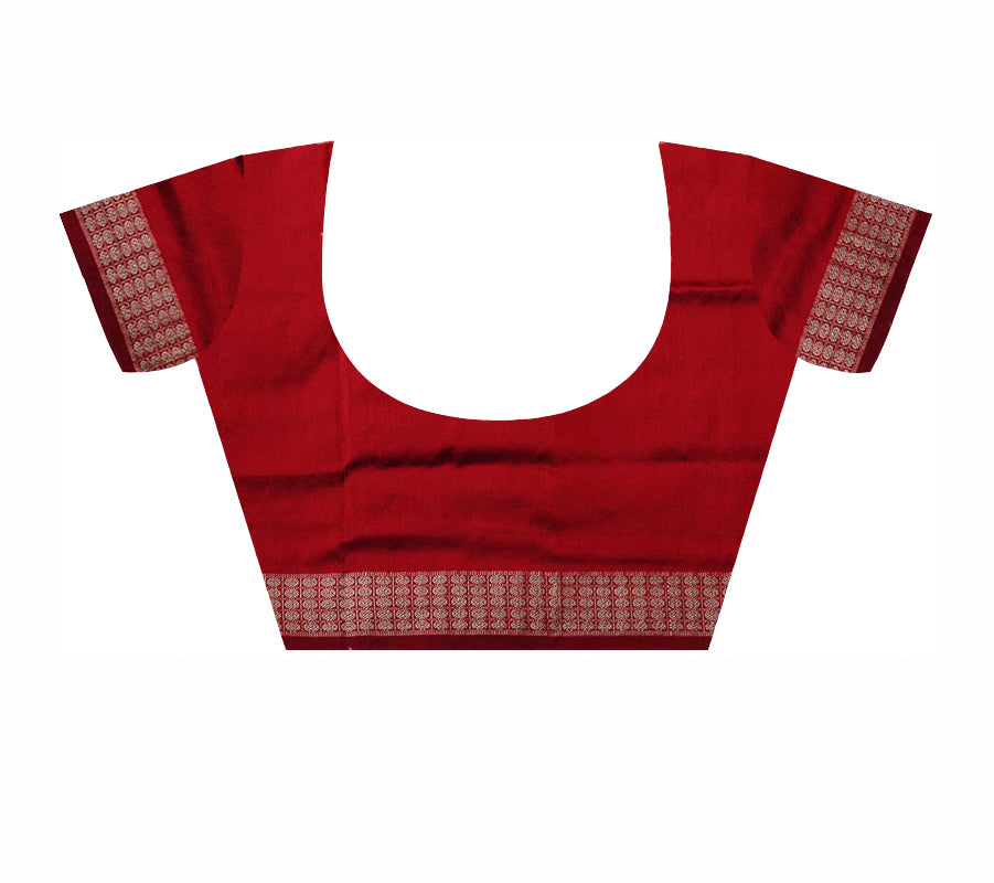 Full body pasapali pattern in Maroon,Silver & black colour  Sambalpuri pata saree. - Koshali Arts & Crafts Enterprise