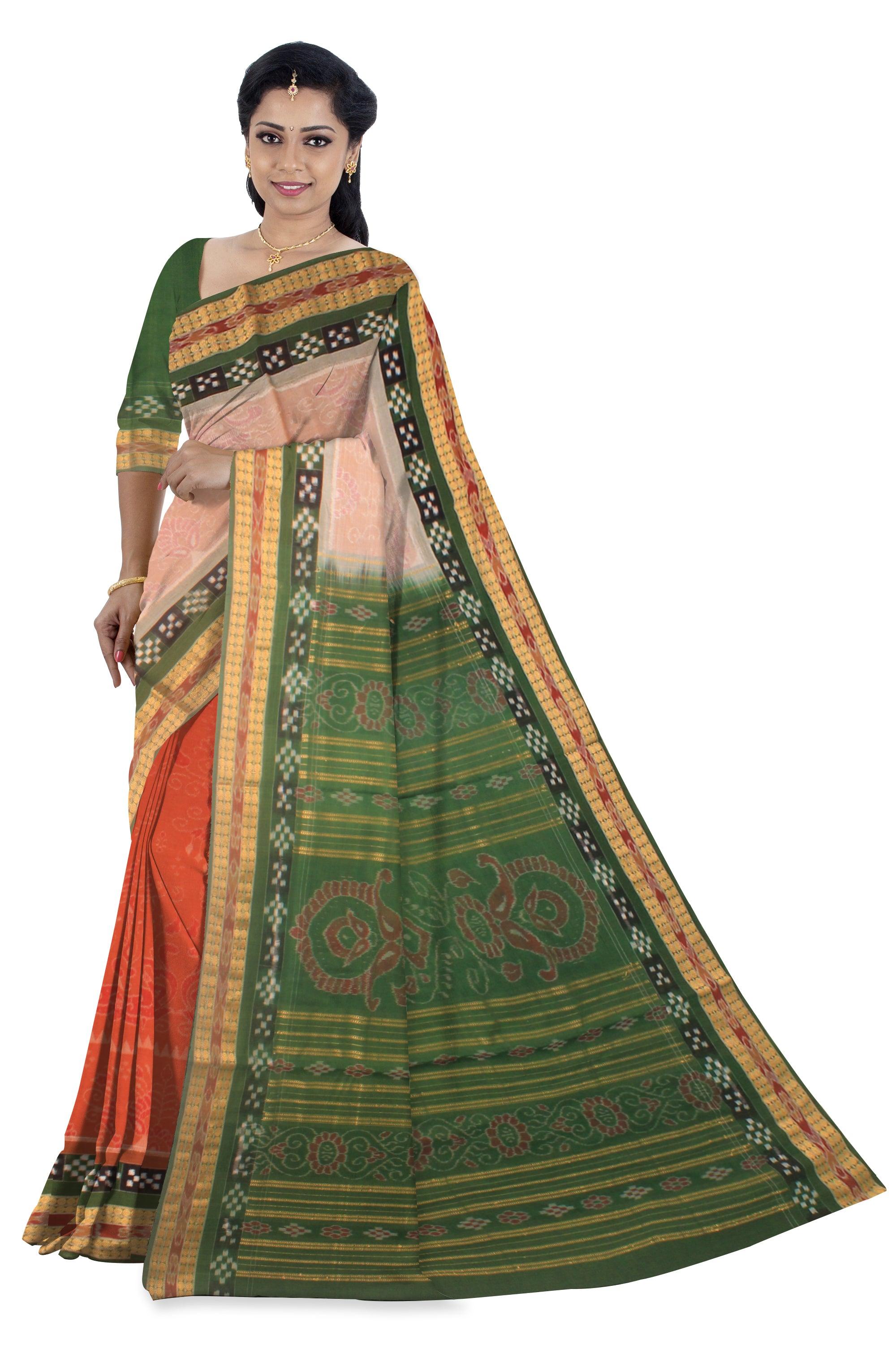 Sambalpuri cotton saree in Three Unique design with blouse piece. - Koshali Arts & Crafts Enterprise