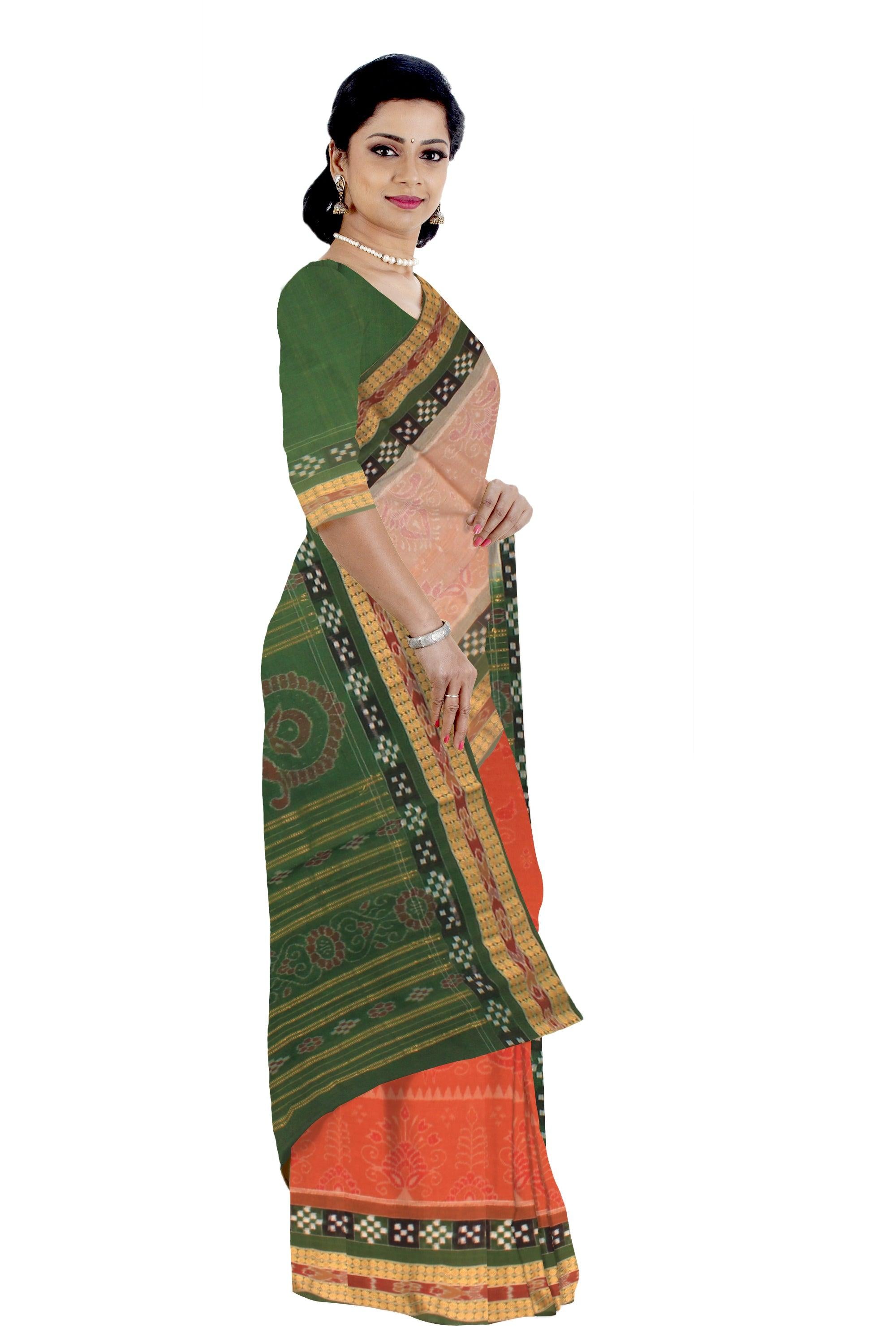 Sambalpuri cotton saree in Three Unique design with blouse piece. - Koshali Arts & Crafts Enterprise