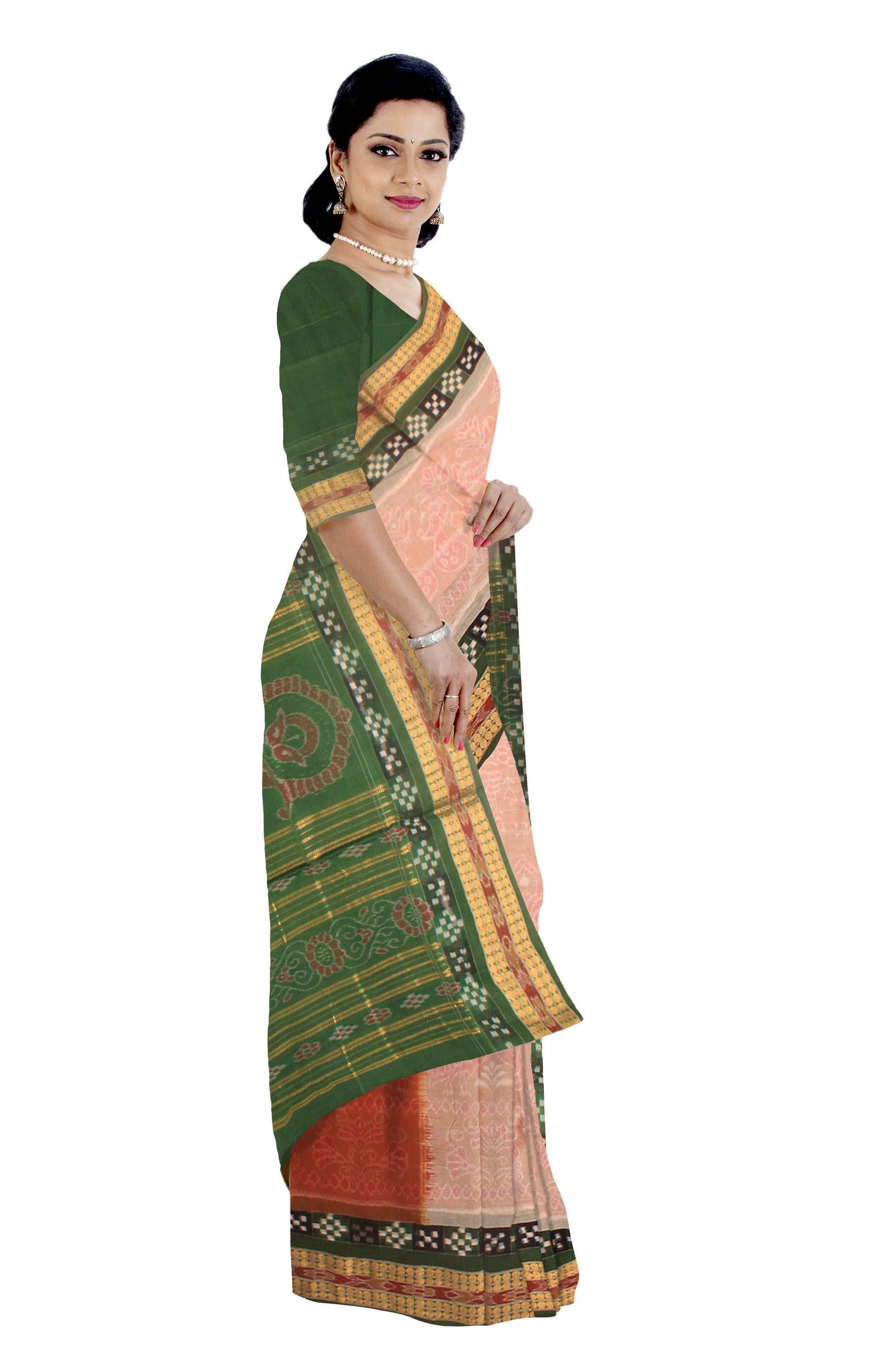 Sambalpuri cotton saree in a Very unique design with blouse piece. - Koshali Arts & Crafts Enterprise