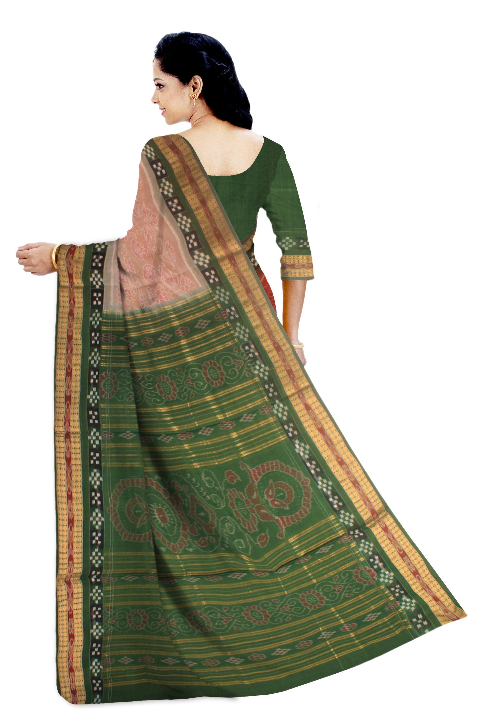 Sambalpuri cotton saree in a Very unique design with blouse piece. - Koshali Arts & Crafts Enterprise