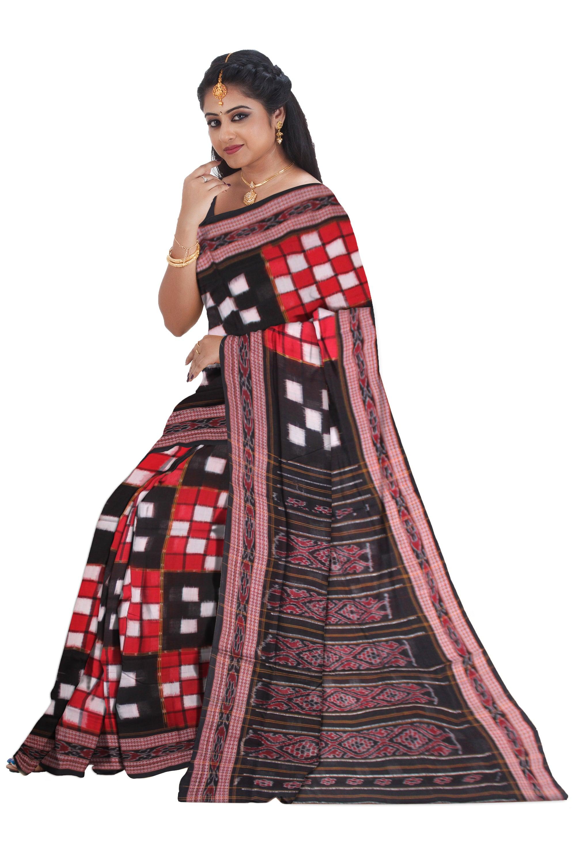 TRADITIONAL BICHITRAPURI TEENKUTHI SONEPUR SAREE WITHOUT BLOUSE. - Koshali Arts & Crafts Enterprise