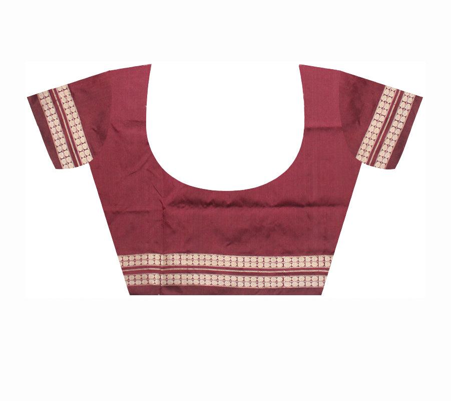 3D COLOR SONEPUR PATLI PATA SAREE, WITH BLOUSE PIECE. - Koshali Arts & Crafts Enterprise