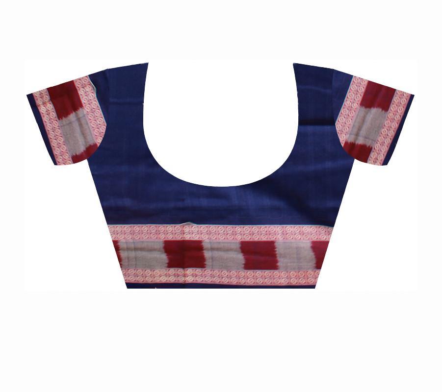 Matha color Buti pattern Sambalpuri cotton saree with blouse piece. - Koshali Arts & Crafts Enterprise