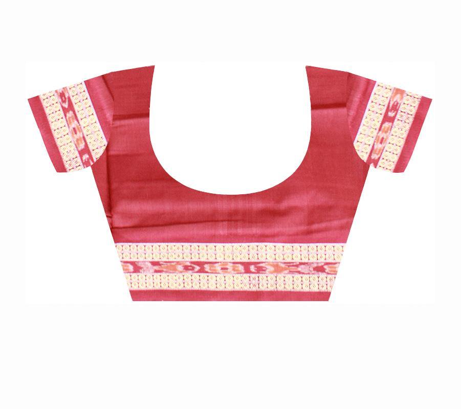 Latest design light brown Samablpuri cotton saree with blouse piece. - Koshali Arts & Crafts Enterprise