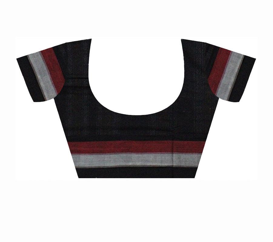 Booty pattern Bomkai design Sambalpuri saree  in White Colour - Koshali Arts & Crafts Enterprise