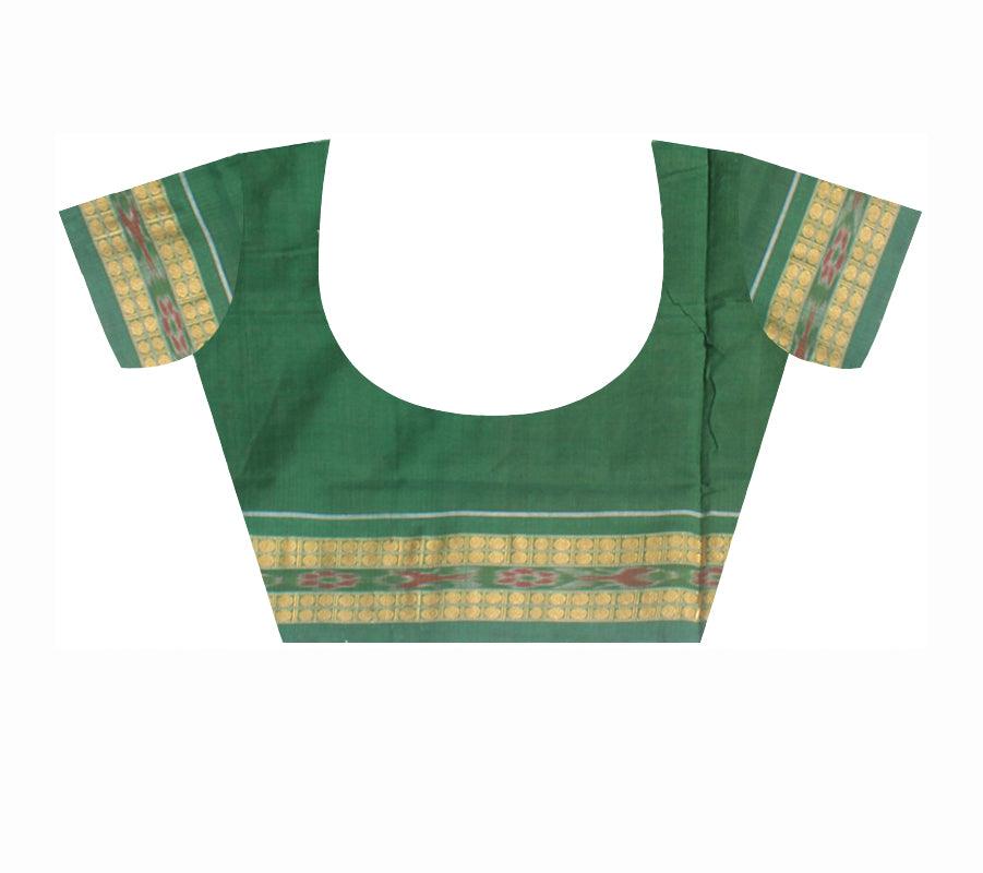 4D  color with ikat design of exclusive  sambalpuri cotton saree , with blouse piece. - Koshali Arts & Crafts Enterprise