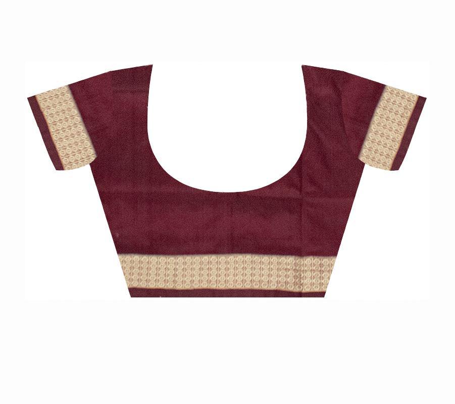 Latest design kumbha print Pata saree with blouse piece. - Koshali Arts & Crafts Enterprise