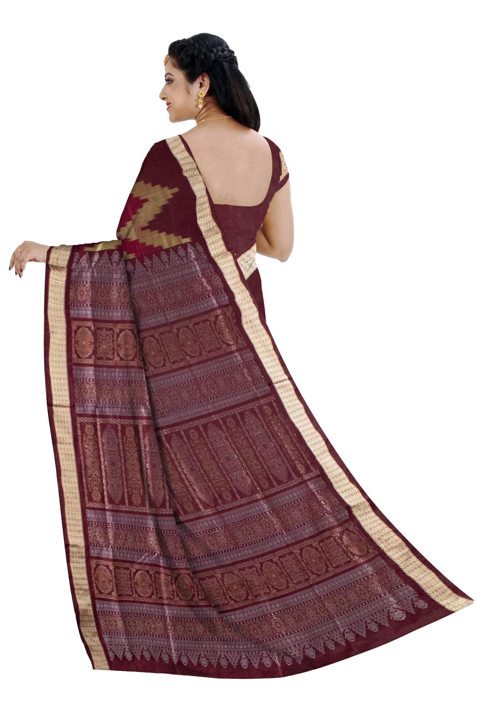 Latest design kumbha print Pata saree with blouse piece. - Koshali Arts & Crafts Enterprise