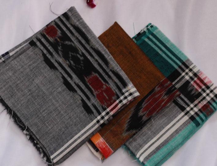 SAMBALPURI HANDLOOM HANDKERCHIEF PACK OF 3 - Koshali Arts & Crafts Enterprise