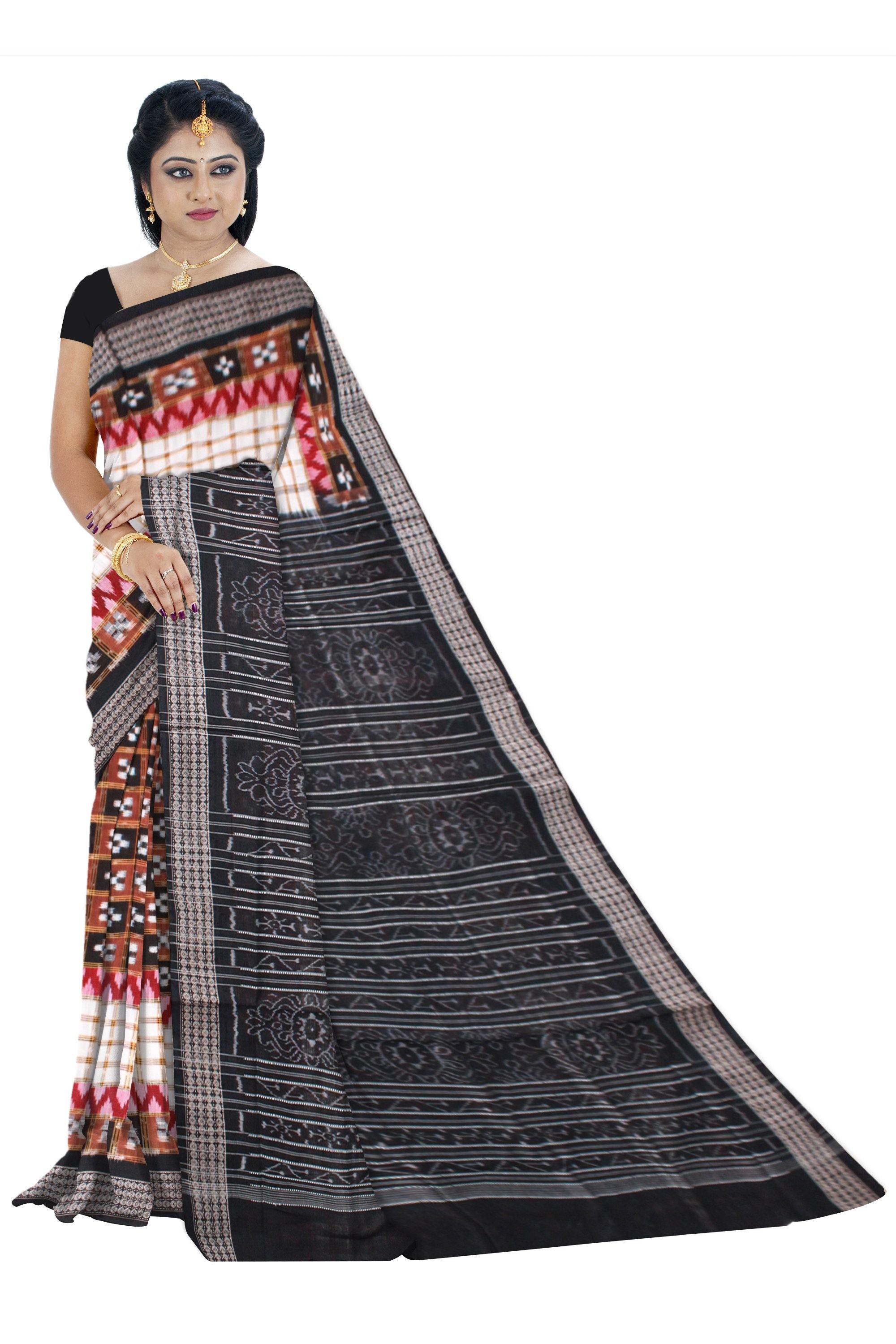 Pasapali Milan Design Sambalpuri Saree. - Koshali Arts & Crafts Enterprise